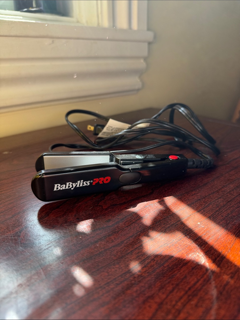 BaBylissPRO Black Mini Hair Straightener - Travel Flat Iron